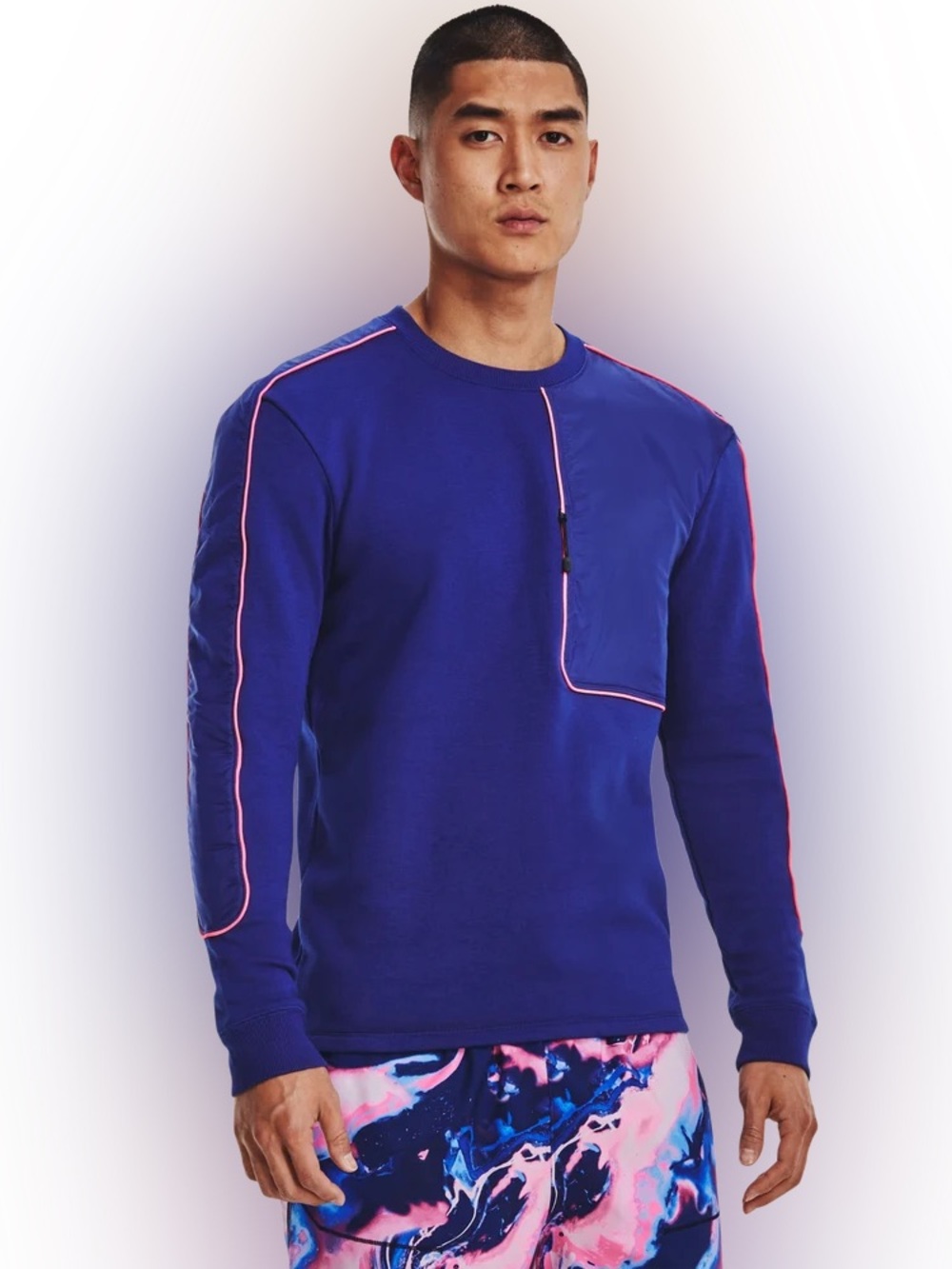 Under armour run anywhere blue long sleeve